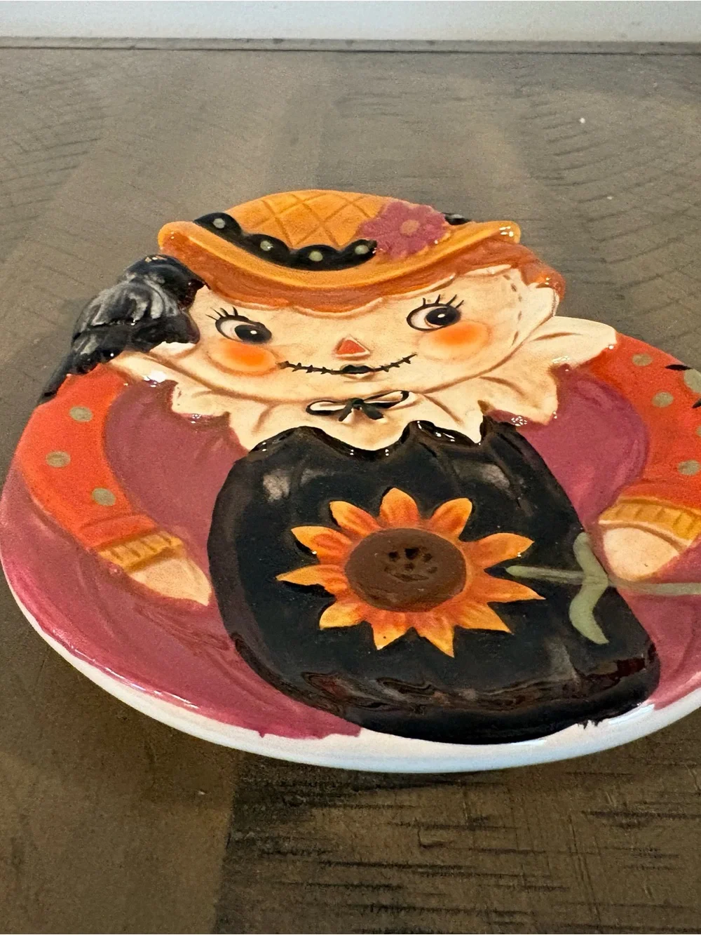 Transpac Johanna Parker Halloween Scarecrow Spoon Rest